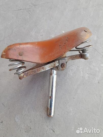 Седло кожаное для велосипеда, СССР