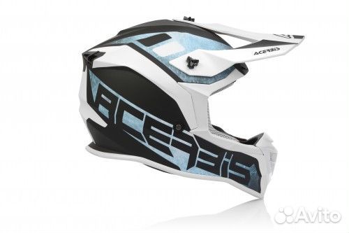 Шлем Acerbis linear White/Light-Blue Р-Р:M