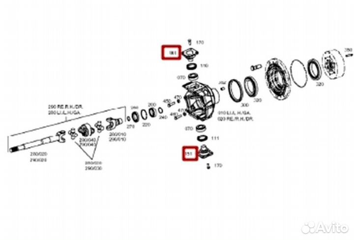 Цапфа поворотного кулака ZF