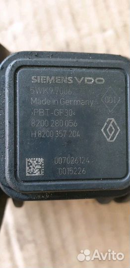 Расходомер воздуха 5wk97006 Renault kangoo