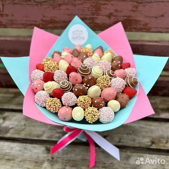 Сладкие наборы Клубника в шоколаде Букет