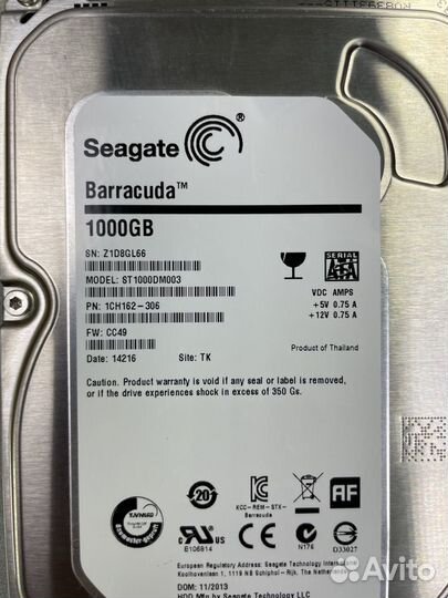 Seagate Desktop, 1Tb, HDD, SATA III, 3.5