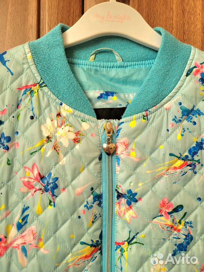 Куртка лёгкая ветровка бомбер 158 164 для девочки