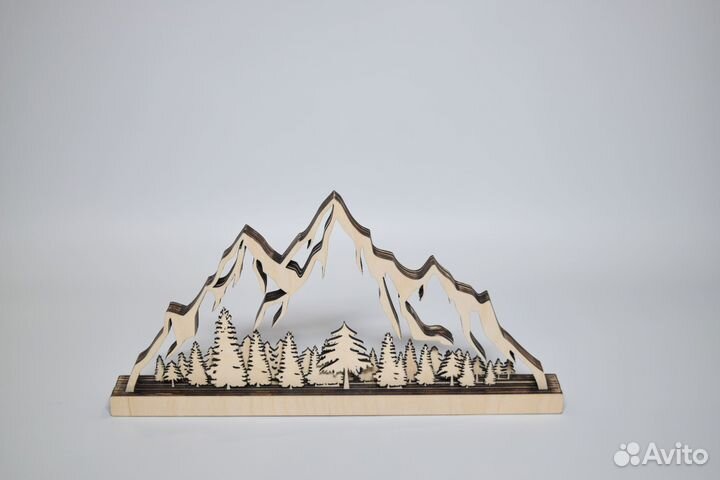 Декор для дома и интерьера. Горы с лесом
