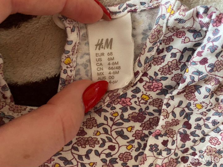 Лонгслив для девочки hm 68