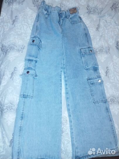 Джинсы карго 146