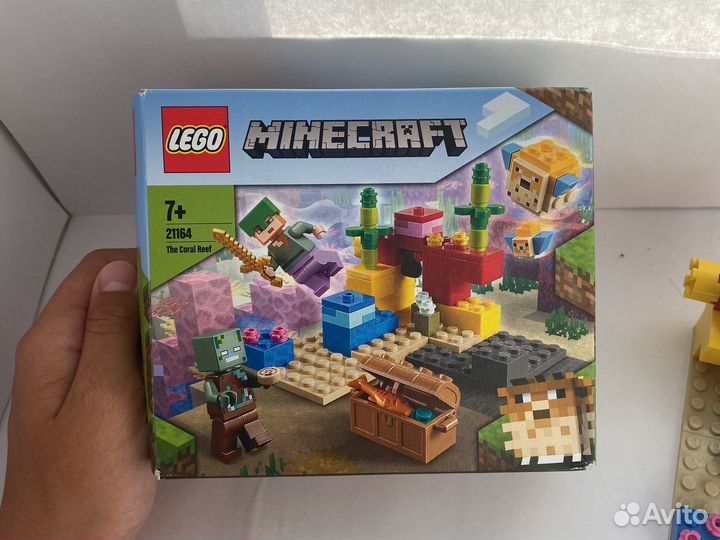 Lego minecraft кораловый риф 21164