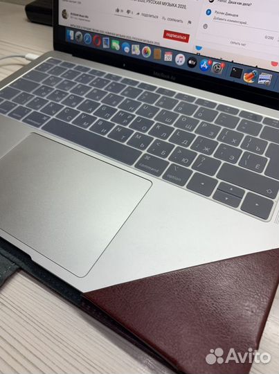 Силиконовая накладка на клавиатуру macbook air