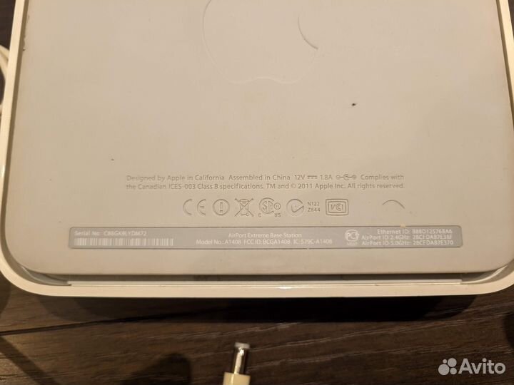 Роутер Apple Airport Extreme A1408