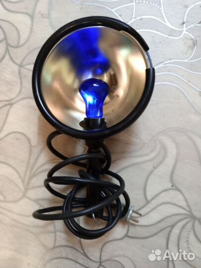 Синяя лампа для прогревания