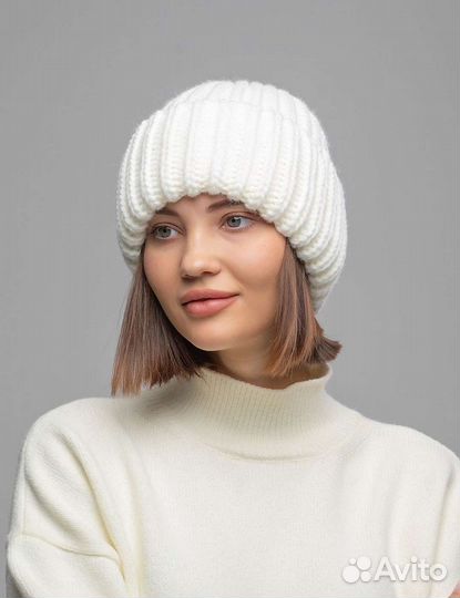 Шапка женская шерсть на подкладе