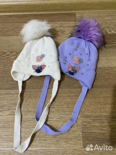 Шапка зимняя для девочки на год-два
