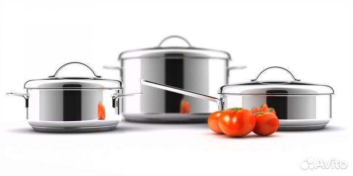 Кастрюля 1,5 л 16 см с крышкой 110315 всмпо гурман