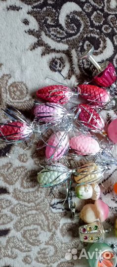 Стеклянные елочные игрушки СССР
