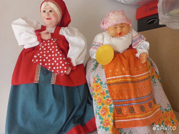 Кукла СССР на чайник самовар