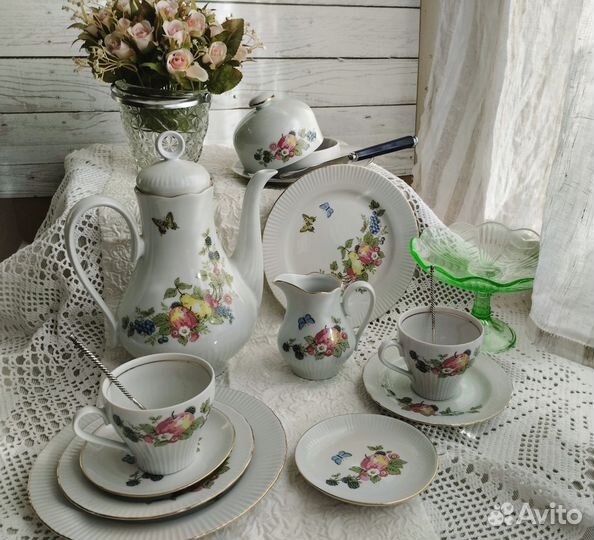 Сервиз чайный Фрукты ГДР