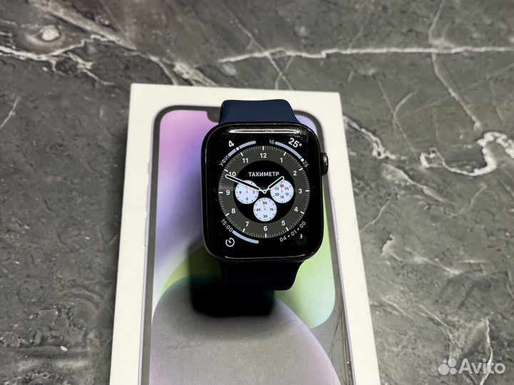 Часы Apple Watch 6 44 mm 80 акб