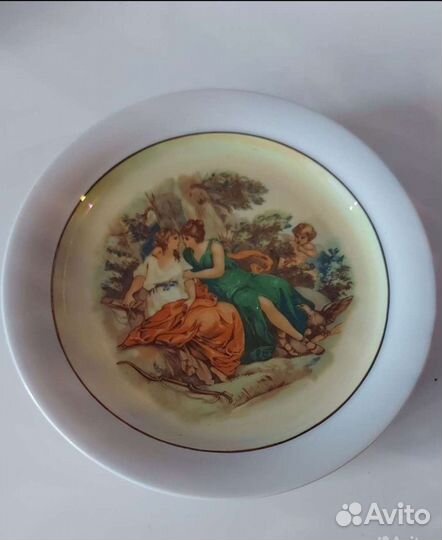 Чайно кофейный сервиз дулево +6 тарелок мадонна