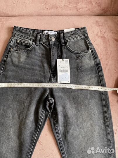 Джинсы zara mom fit 36