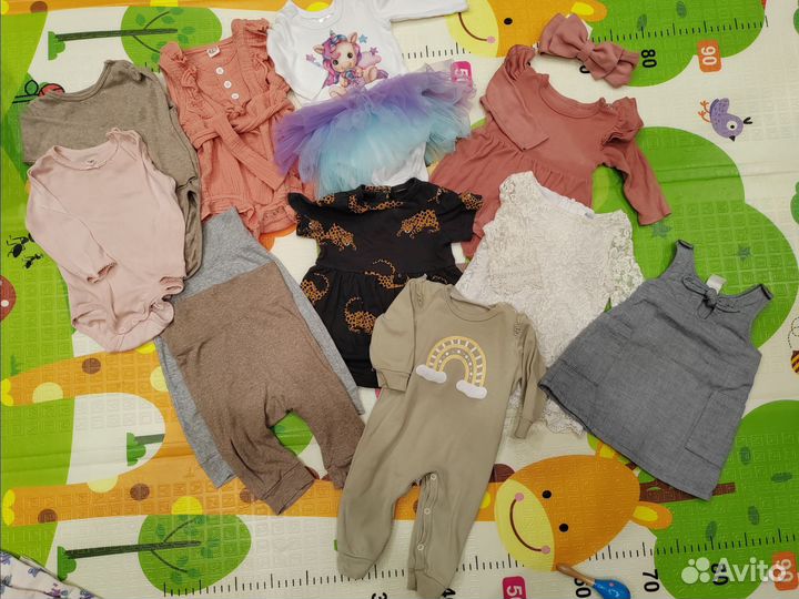 Вещи пакетом на девочку от 3 до 6 мес
