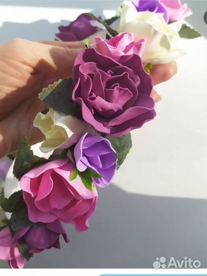 Ободки, аксессуары с цветами на утренник