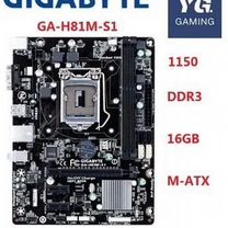 Плата Gigabyte H81M S-1 + Xeon E3 1230 V3 + кулер