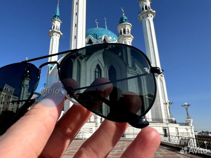 Очки Ray Ban Aviator RB 3025 (чехол+пакет)