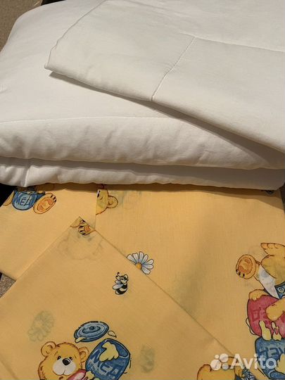 Постельное белье детское + одеяло + подушка
