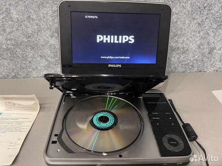 Портативный dvd плеер philips