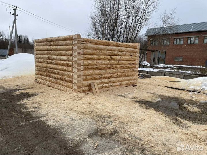 Сруб дом баня