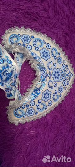 Костюм Снегурочки детский Гжель