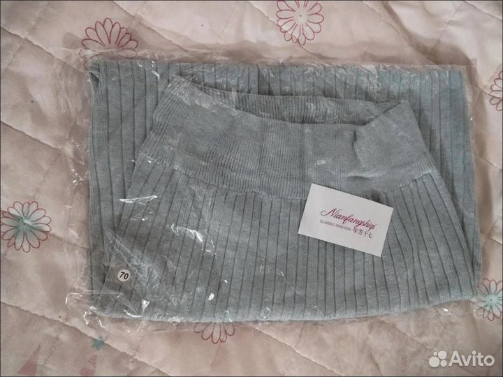 Юбка трикотажная миди