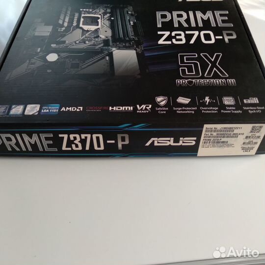 Asus prime Z370-P + I3 8100 + Кулер на процессор