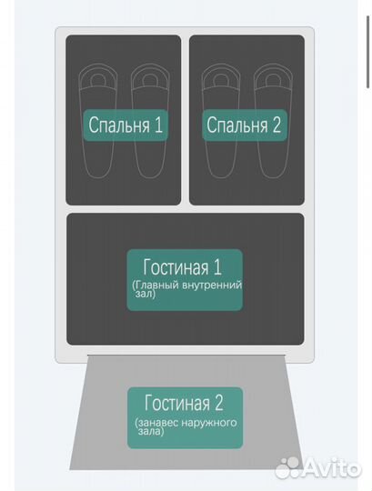 Палатка туристическая, большая на 5-8 человек