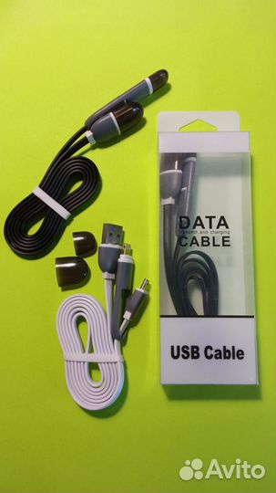 Кабель для зарядки передачи данных 2 в 1 новый