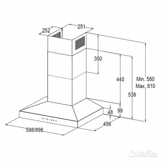 Кухонная вытяжка Korting KHC 6831 NGN