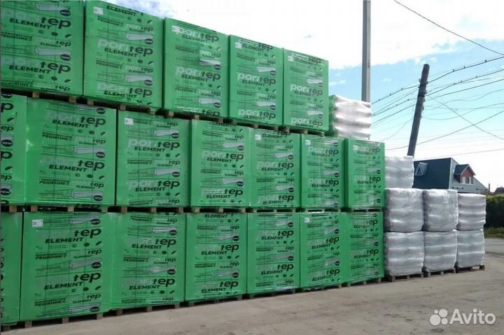 Поритеп Poritep Блоки газосиликат пеноблоки