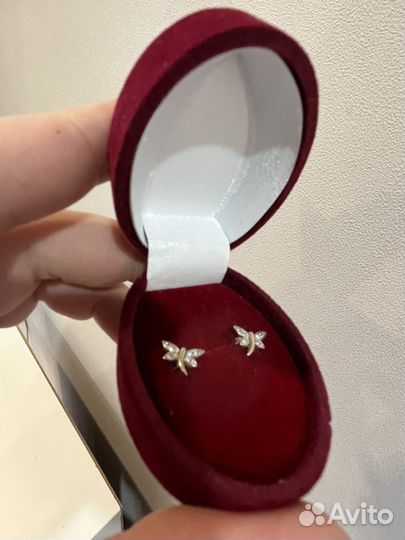 Золотые серьги для девочки