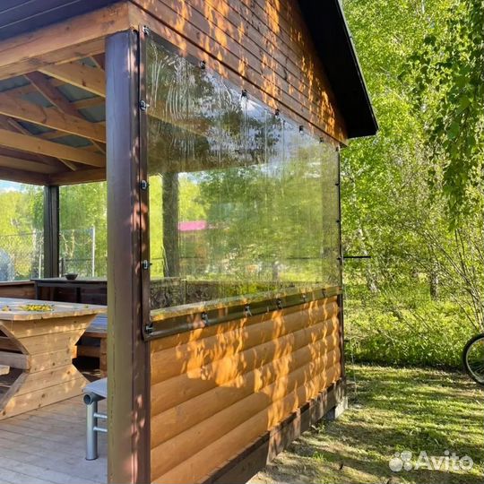 Мягкие окна для беседки