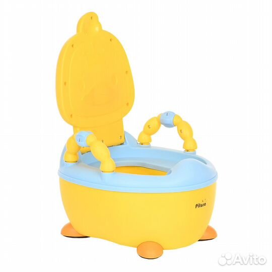 Детский горшок Утёнок Желтый новый