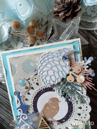 Открытки ручной работы с Новым годом и Рождеством