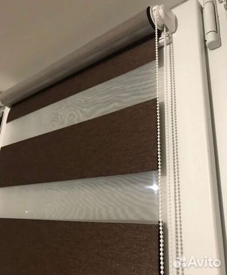 Рулонные шторы жалюзи в наличии Венге