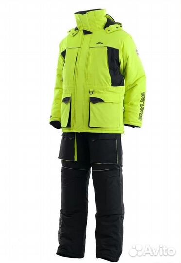 Костюм grayling «Селигер 2020», лайм-чёрный р.60+