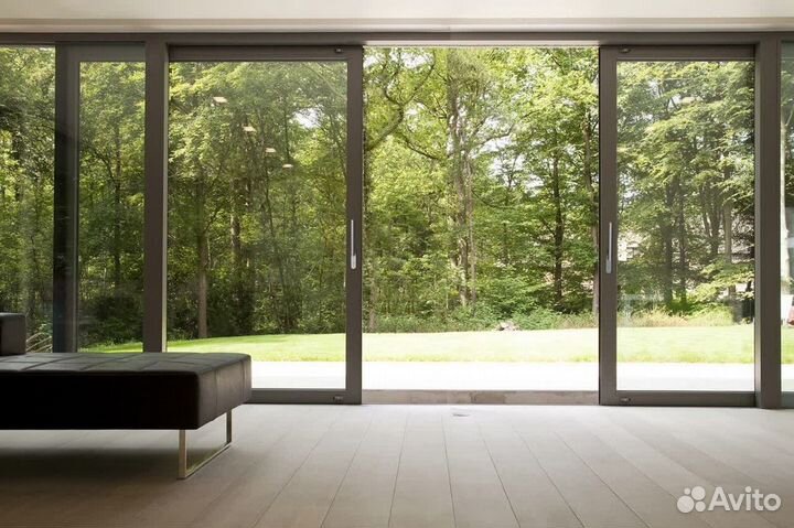 Окна алюминиевые / остекление дома под ключ