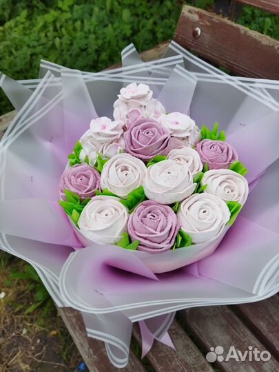 Съедобные букеты из зефира