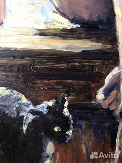 Живопись маслом. Блики солнца. 35х50 см