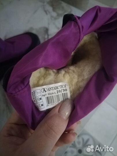 Ботинки зимние для девочки Antarctica 29 30