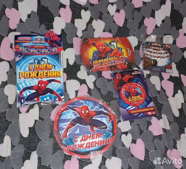 Набор для проведения д/р в стиле человек паук