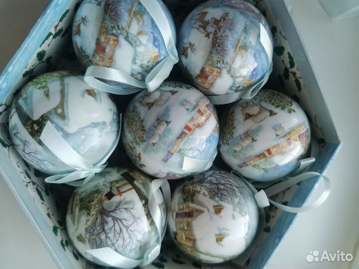 Новогодний набор ёлочных шаров