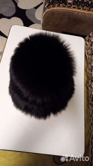 Шапки песец на вязаной основе